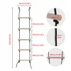 Children Climbing Rope Ladder Wooden Swing Kids Indoor Outdoor Tree Playground Recreation Play Game Bodybuilding Set