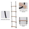 Children Climbing Rope Ladder Wooden Swing Kids Indoor Outdoor Tree Playground Recreation Play Game Bodybuilding Set