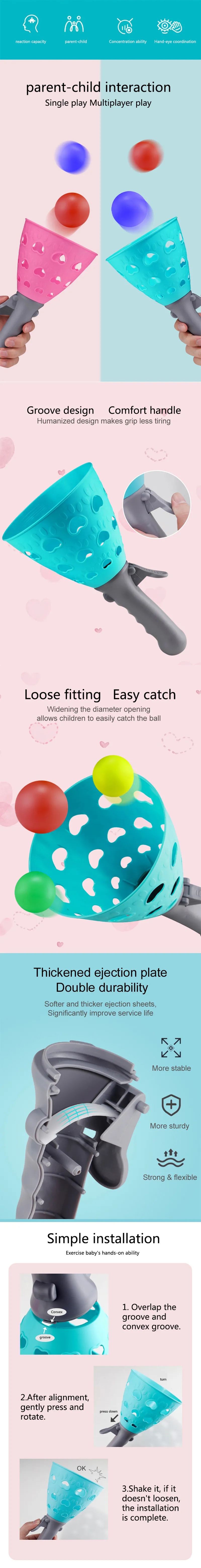 Mini Plastic Racket Set Outdoor Fitness Props for Children Sports Entertainment Tennis / Badminton / Baseball Equipment TMZ