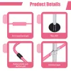 Adjustable Height Gymnastic Horizontal Bar, Expandable Gymnastics Bar, Pull Up Stand Station, Kids Folding Training Monkey Bar