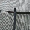 Soozier 10ft Outdoor Trampoline with Net Enclosure, Curved Poles, Black