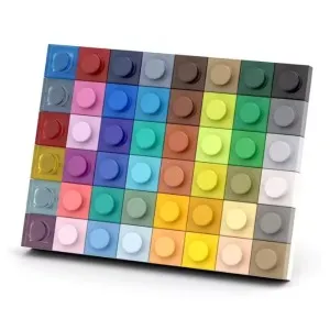 20PCS Bricks Parts 3024 Parts Plate 1x1 DIY DIY Building Blocks Universal Accessories STEM Creative Stacking Bricks Toy