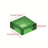 200PCS 1x1 Transparent Clear Colorful Bricks Flat Tile Smooth Building Blocks DIY Educational Creative Parts Toy for Kids 3070