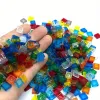 200PCS 1x1 Transparent Clear Colorful Bricks Flat Tile Smooth Building Blocks DIY Educational Creative Parts Toy for Kids 3070