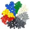 200PCS 1x1 Bricks Flat Tile Smooth 1*1 Building Blocks DIY Educational Creative Parts Toy for Kids Compatible 3070