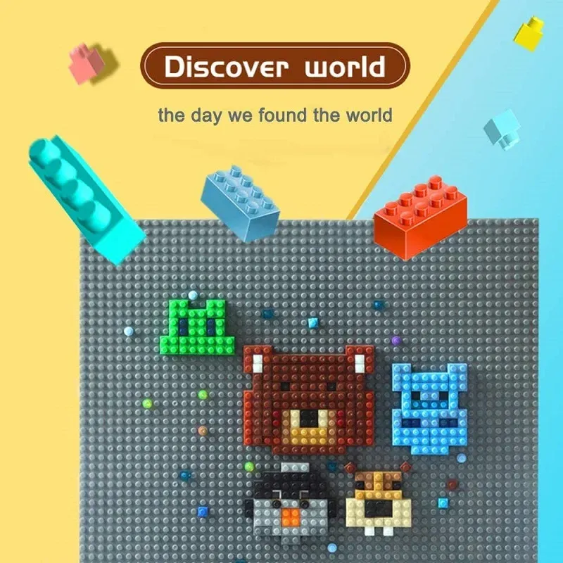 16*32 Dots Classic Base Plates Blocks DIY Small Size City Road Bricks Baseplates Construction Building Toys For Kids Toy Gifts