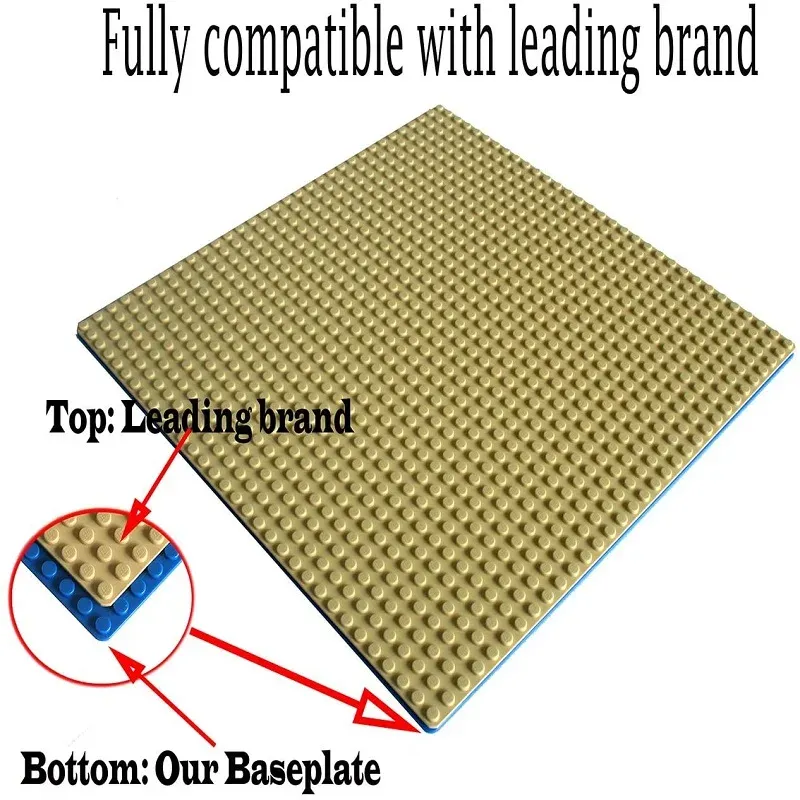 16*32 Dots Classic Base Plates Blocks DIY Small Size City Road Bricks Baseplates Construction Building Toys For Kids Toy Gifts