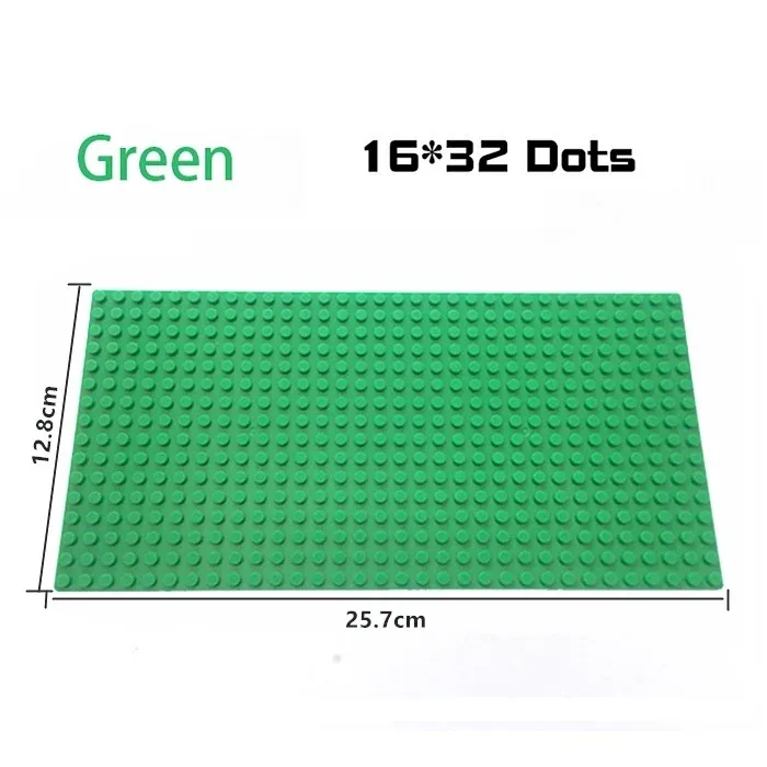 16*32 Dots Classic Base Plates Blocks DIY Small Size City Road Bricks Baseplates Construction Building Toys For Kids Toy Gifts