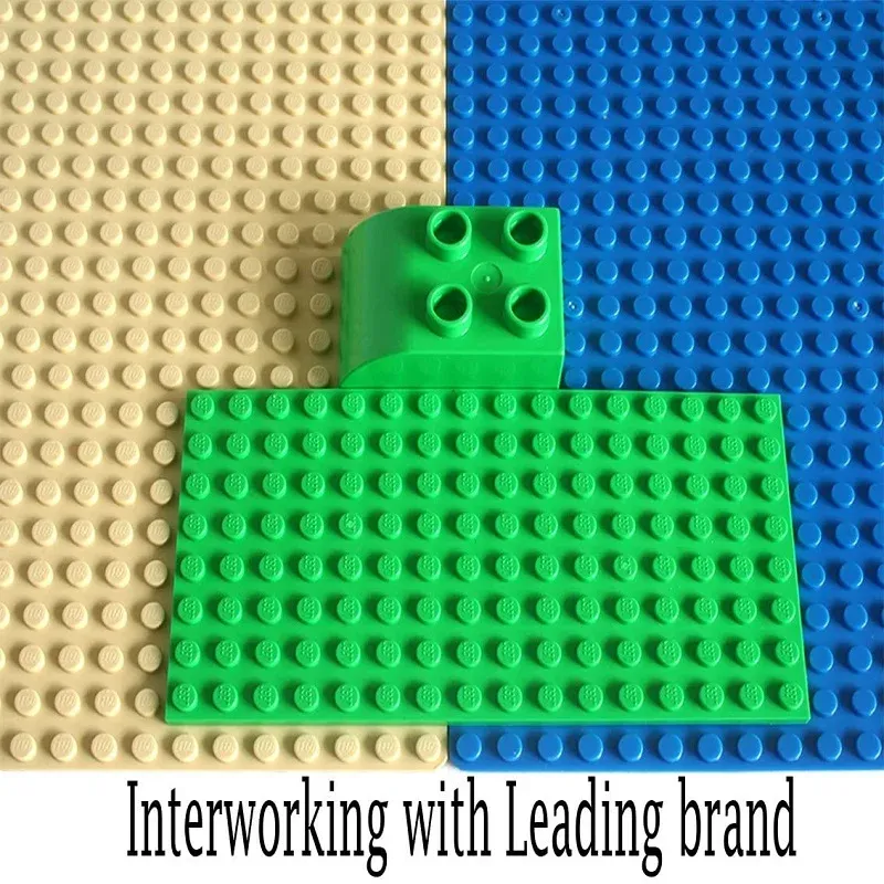 16*32 Dots Classic Base Plates Blocks DIY Small Size City Road Bricks Baseplates Construction Building Toys For Kids Toy Gifts