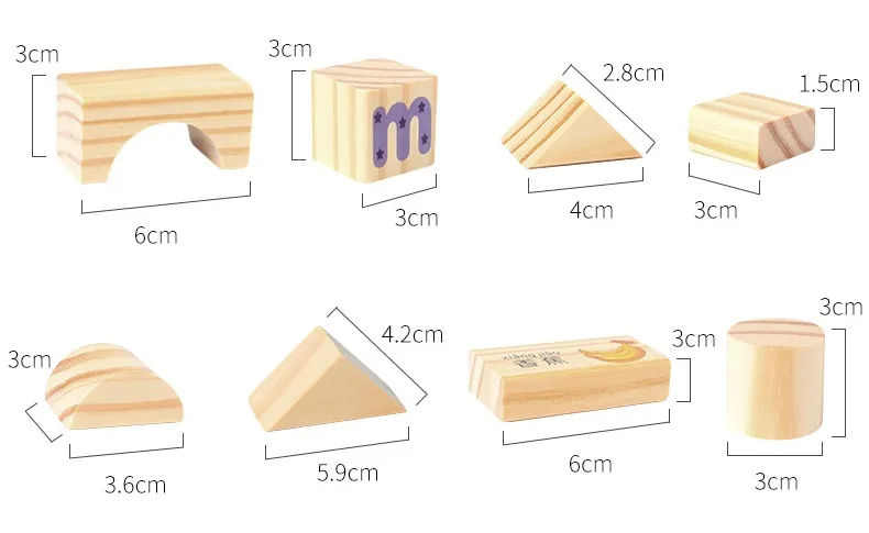 Wooden DIY Puzzle Blocks for Boys And Girls Montessori Stacking Blocks Colorful Educational Creative Toys Enlightenment Thinking