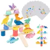 Animal Blocks Wooden Toys Matching Stacking Balance Thinking Sorting Board Game Montessori Sensory Educational Toys for Children