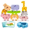 Animal Blocks Wooden Toys Matching Stacking Balance Thinking Sorting Board Game Montessori Sensory Educational Toys for Children