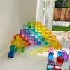 Acrylic Lucent Stacking Cube Building Blocks Transparent Toys for Children Indoor Outdoor Play Game Kids Early Educational Toys