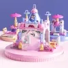 6-in-1 Girls Castle Building Block Kit - Create Unique Structures with Deformable Combinations Compatible