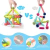 Montessori Educational Toy Magnetic Building Blocks Toy Magnetic Construction Set Magnet Ball Sticks Rod Games For Kids Baby