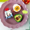 Food styling, mini building block toys, fruit stacking, desktop decoration, collection, collage, cute models, Christmas gifts
