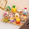 Food styling, mini building block toys, fruit stacking, desktop decoration, collection, collage, cute models, Christmas gifts