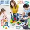 16-64 Building Block Toys Russian Building Blocks Tetra Tower Game Children Swing Balance Stacking Table Game for Kids & Adults
