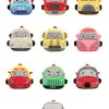 Car Cute Children's School Bag Burden-reduction Backpack Cartoon Plush Backpack Kindergarten Early Education School Bag 2-4T