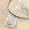 Newborns' wide caliber anti choking glass milk bottle 0-3 months bottle straight body newborn baby bottle