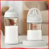Newborns' wide caliber anti choking glass milk bottle 0-3 months bottle straight body newborn baby bottle
