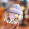 Cartoon Kids Straw Bottles - Animal Pattern Leak-proof Baby Bottles, Durable Lightweight and Suitable for School and Travel