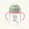Cartoon Kids Straw Bottles - Animal Pattern Leak-proof Baby Bottles, Durable Lightweight and Suitable for School and Travel