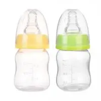 Infant Baby Mini Portable Feeding Nursing Bottle BPA Free Safe Newborn Kids Nursing Care Feeder Fruit Juice Milk Bottles 60ML