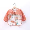 Long Sleeves Baby Bib Waterproof Feeding Bib Infant Toddler Art Smock Apron Boys Girls Burp Cloth Kids Banana Bibs for 1-3Year