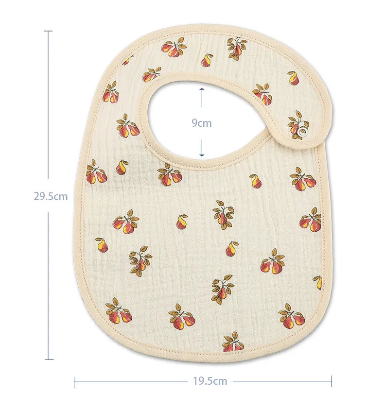 2pcs/set Summer Waterproof Baby Bibs New Cute Cotton Infant Bib Newborn Burp Cloths for Kids Boy Girl Soft Feeding Saliva Towel