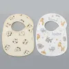 2pcs/set Summer Waterproof Baby Bibs New Cute Cotton Infant Bib Newborn Burp Cloths for Kids Boy Girl Soft Feeding Saliva Towel