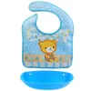Mother Kids Baby Clothing Accessories Bibs Burp Cloths EVA Waterproof Unisex Infants Cartoon Feeding Cloth Saliva Towel Apron