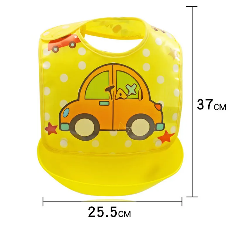 Mother Kids Baby Clothing Accessories Bibs Burp Cloths EVA Waterproof Unisex Infants Cartoon Feeding Cloth Saliva Towel Apron
