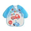 0-3 Years Baby EVA Waterproof Anti-dirty Bib Long Sleeve Strap Coat Dirt Proof Soft Feeding Bib Cute Cartoon Pattern Burp Cloths