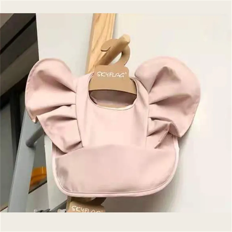 Baby Bibs INS Nordic Style Angel Feed Pocket Burp Girl Boy Infant Meals Bib Waterproof Easy Clean Cute Elephant Bibs Soft PU