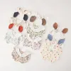 0-18 Months Baby Feeding Cute Rabbit Ear Baby Bib Baby Burp Cloths for Girls Boys Teething Bebe Bib Newborn Bibs Fits Babies