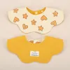 Wholesale Pure Cotton Printed Six-layer 360 Rotatable Baby Feeding Bibs Toddler Saliva Towel Infant two-sided Baby Bibs