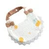 Baby Drool Towel Pure Cotton Bib Bow Lace Breathable Princess Newborn Anti Spit Feeding Soft Washable