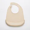 Baby Bib Adjustable Waterproof Bibs Babies Soft Edible Silicone Newborn Saliva Dripping Towel Drooling Children Scarf BPA Free