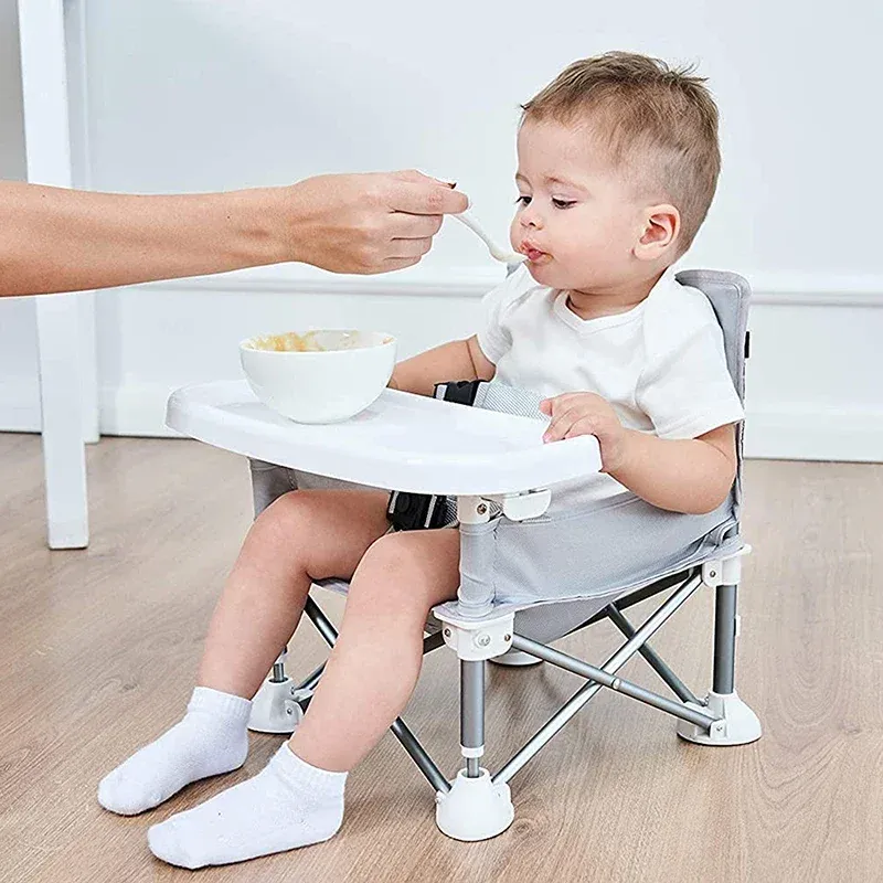 Baby Seat Dining Chair Portable Travel Folding Foldable Feeding Chair for Kids Outdoor Beach Seat Bebe Booster Seats Baby Chair