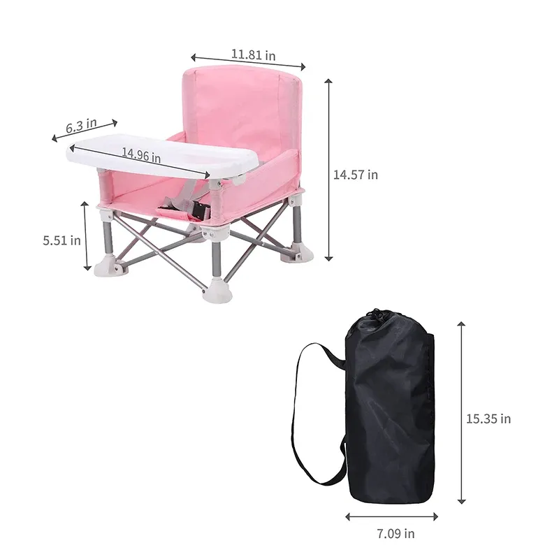 Baby Seat Dining Chair Portable Travel Folding Foldable Feeding Chair for Kids Outdoor Beach Seat Bebe Booster Seats Baby Chair