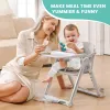 Baby Folding Booster Seat High Chair For Dining, Baby Toddler Portable Feeding Seat for Children 6 Months to 3 Years Approx
