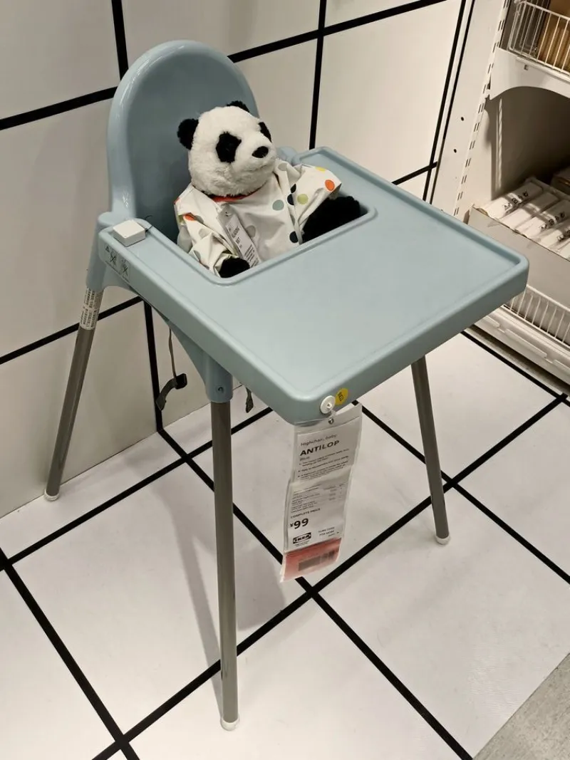 Home Baby Feeding Chair Learns Sit High Chair Family Dining Kids Simple Baby High Chair Removable Seat Tray Adjustable Height