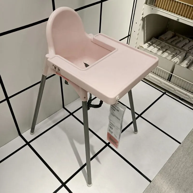 Home Baby Feeding Chair Learns Sit High Chair Family Dining Kids Simple Baby High Chair Removable Seat Tray Adjustable Height