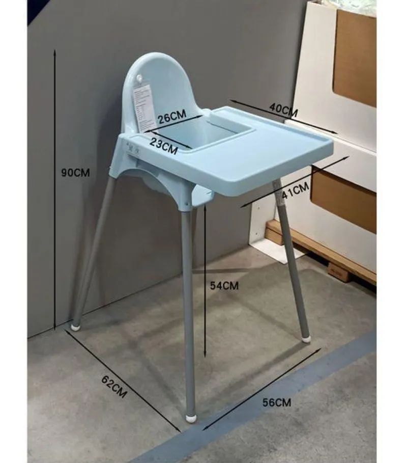 Home Baby Feeding Chair Learns Sit High Chair Family Dining Kids Simple Baby High Chair Removable Seat Tray Adjustable Height