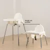 Home Baby Feeding Chair Learns Sit High Chair Family Dining Kids Simple Baby High Chair Removable Seat Tray Adjustable Height