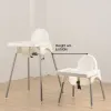 Home Baby Feeding Chair Learns Sit High Chair Family Dining Kids Simple Baby High Chair Removable Seat Tray Adjustable Height