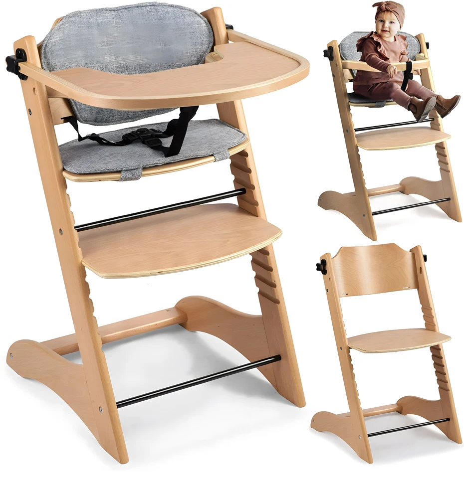 Dining Chairs Baby Feeding Chair Solid Wood Baby Dining High Chair For Babe Chair Multifunctional Baby Chaise Enfant