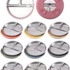 5PCS Stainless Steel Detachable Dishes Plate Baby Feeding Set With BPA Free Silicone Bowl Cup Infant Training Fork Spoon Gifts