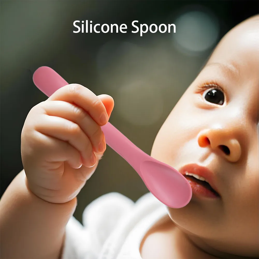 1/2 PCS Baby Learning Spoons Utensils Set Newborn Feeding Spoon Set Toddler Scoop Weaning Cutlery Children‘s Tablewar
